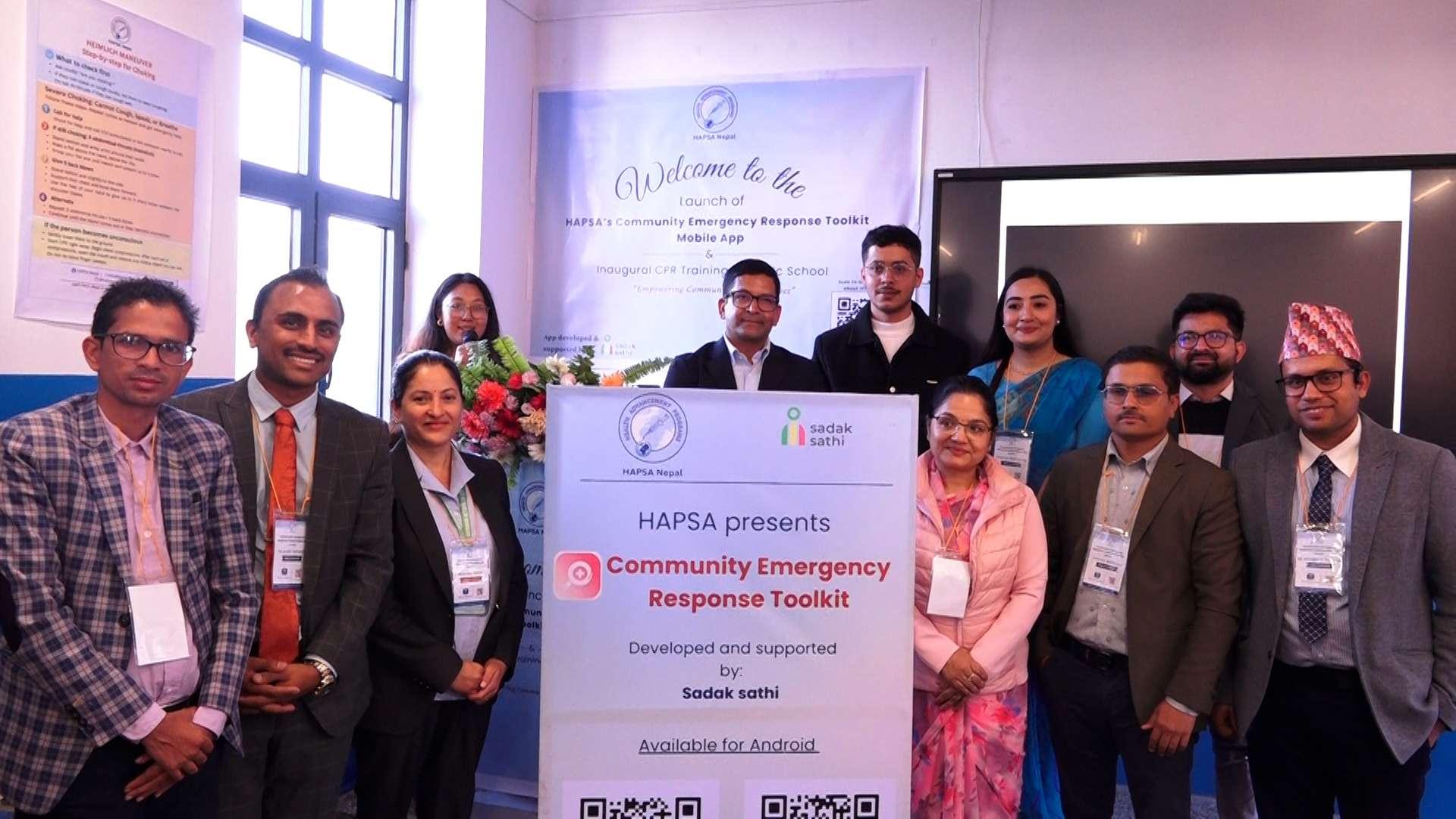 हाप्साले ल्यायो आकस्मिक सामुदायिक रेस्पोन्स टूलकिट एप