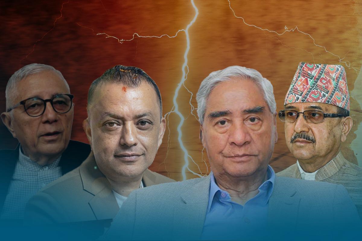 नेपाली कांग्रेसमा तीन धार विभाजनलको टकरावले अस्तित्वकै संकटमा