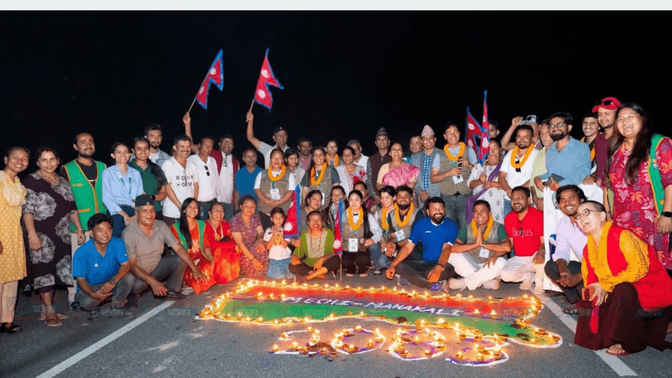 मेची पुलबाट ‘मेची–महाकाली राष्ट्रिय उद्धार यात्रा’ सुरु